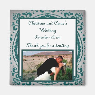 2"x2" Announcement Magnet Night in India