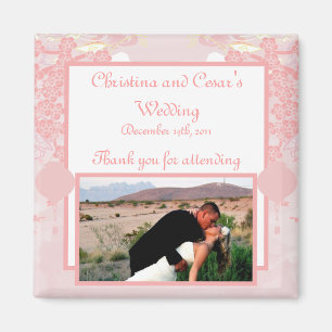 2"x2" Announcement Magnet Oriental Garden