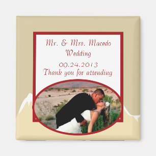2"x2" Announcement Magnet Snowcap Mtns Asian Garde