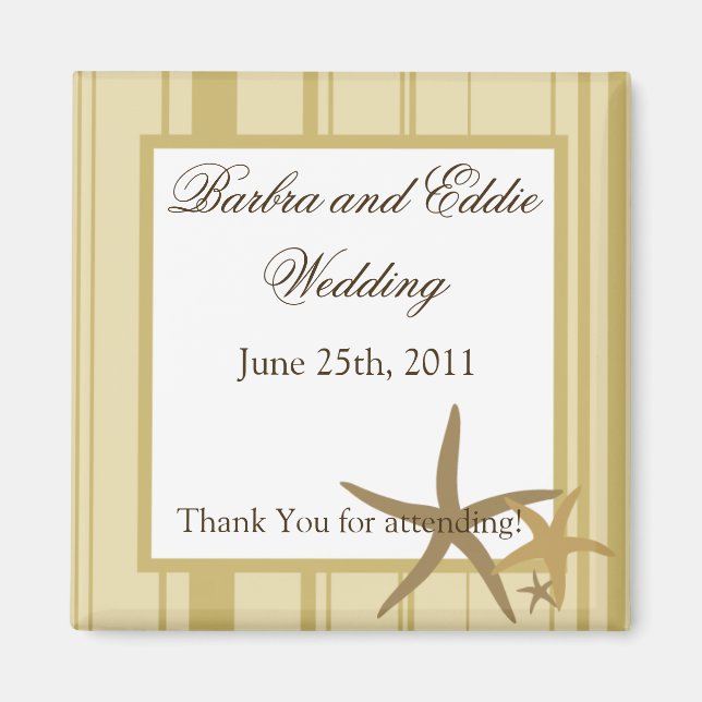 2"x2" Favour Magnet Sandy Beach (Front)