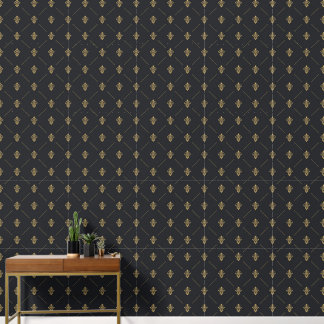 2' x 12' Seamless Patterned Textured Vinyl Wallpaper