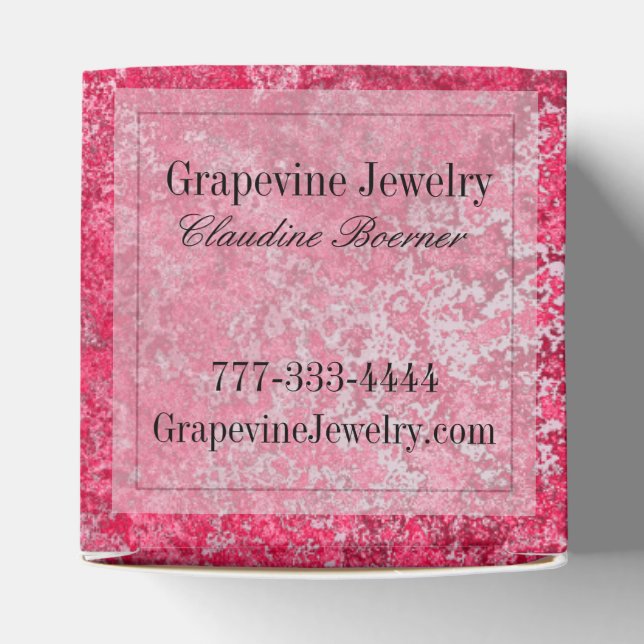 2" x 2" Custom Favour or Jewellery Box (Top)