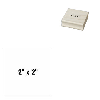 2" x 2" rubber stamp