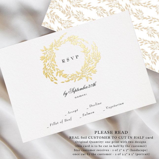 2 X RSVP Monogram Crest Classic Elegant Wedding (Creator Uploaded)