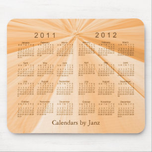2 Year Calendar 2011-2012 Mouse Mat