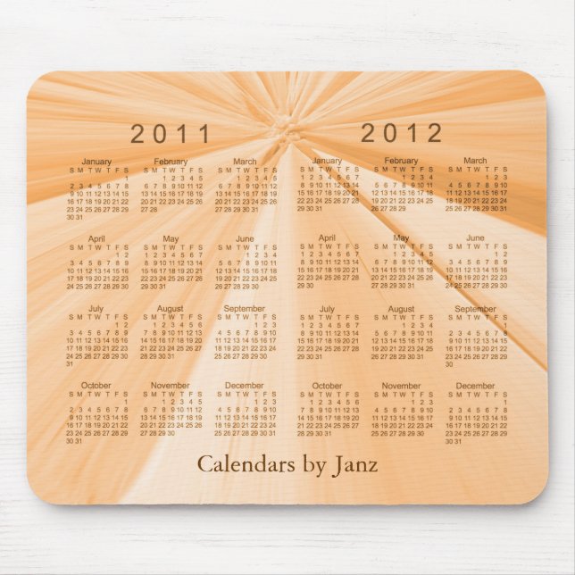 2 Year Calendar 2011-2012 Mouse Mat (Front)