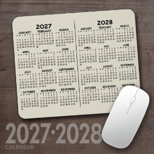 2 Year Calendar - year view Mouse Mat