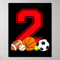 2 Year Old Basketball Football Baseball Soccer Bir