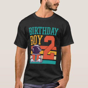 2 Year Old Birthday Boy Book Worm Reading Birthday T-Shirt