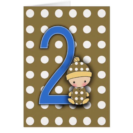 2 Year Old Boy Birthday Card