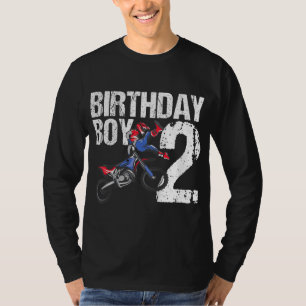 2 Year Old Dirt Bike Birthday Party Motocross MX 2 T-Shirt