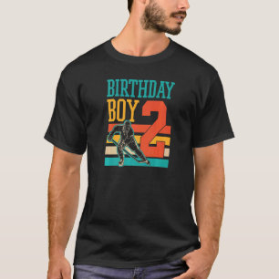 2 Year Old Ice Hockey Themed 2nd Birthday Party Su T-Shirt