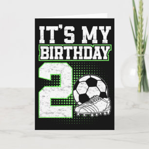 2 Year Old Soccer Boy Its My 2nd Birthday Soccer L Card