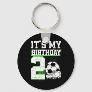 2 Year Old Soccer Boy Its My 2nd Birthday Soccer L Key Ring