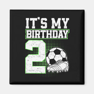 2 Year Old Soccer Boy Its My 2nd Birthday Soccer L Magnet