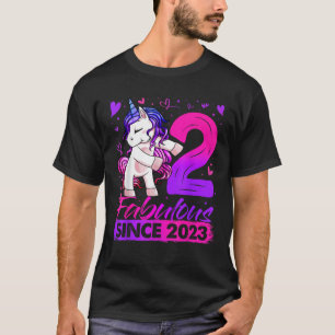 2 Year Old Unicorn Gifts For Girls 2nd Birthday Gi T-Shirt