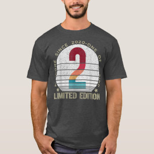 2 Year Old Vintage 2020 Retro Limited Edition 2nd T-Shirt