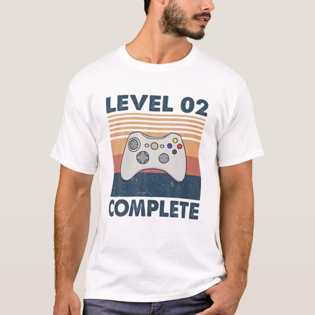 2 Year Wedding Anniversary For Him Her Level 2 Com T-Shirt (Front)