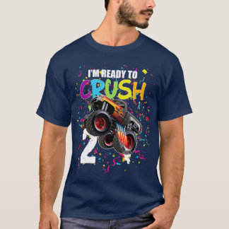 2 Years 2nd birthday Monster Truck I am ready to c T-Shirt
