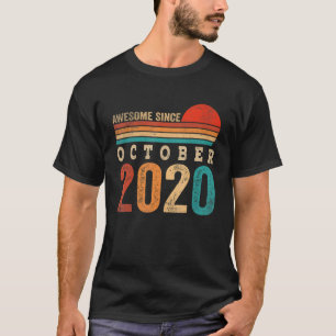2 Years Old Awesome Since October 2020 2nd Birthda T-Shirt
