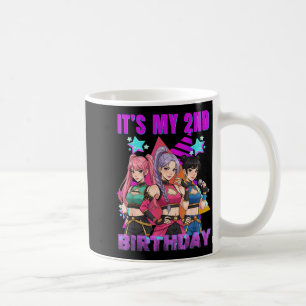 2 Years Old Birthday K P Kids 2nd Birthday Girls K Coffee Mug
