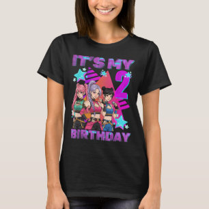 2 Years Old Birthday K P Kids 2nd Birthday Girls K T-Shirt