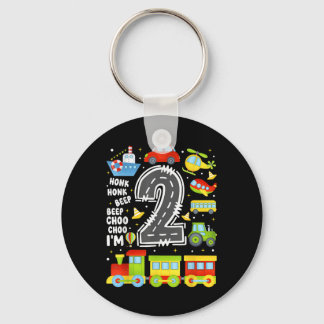 2 Years Old Boys Girls Kids 2nd Birthday Transport Key Ring