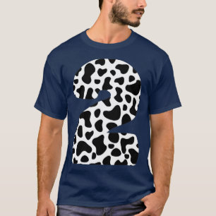 2 Years Old cow Themed - cow 2nd Birthday Party  T-Shirt