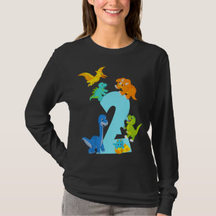 2 years old Dinosaur toys Dino Slogan 2nd birthday T-Shirt