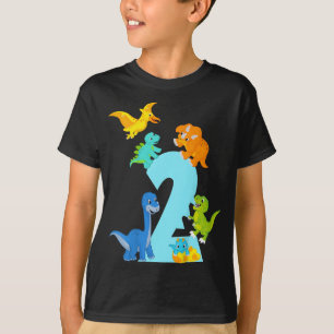 2 years old Dinosaur toys Dino Slogan 2nd birthday T-Shirt