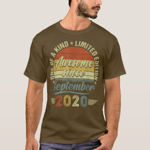 2 Years Old Gift Awesome Since September 2020 2nd  T-Shirt