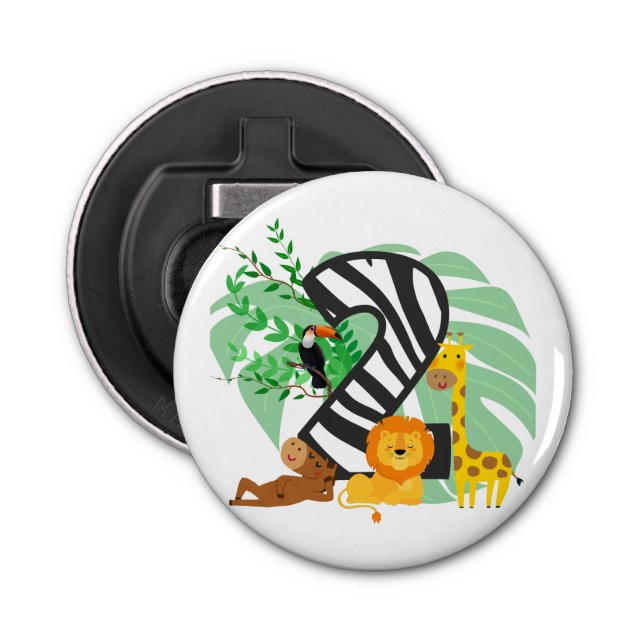 2 years old! Happy Birthday baby! Bottle Opener (Front)