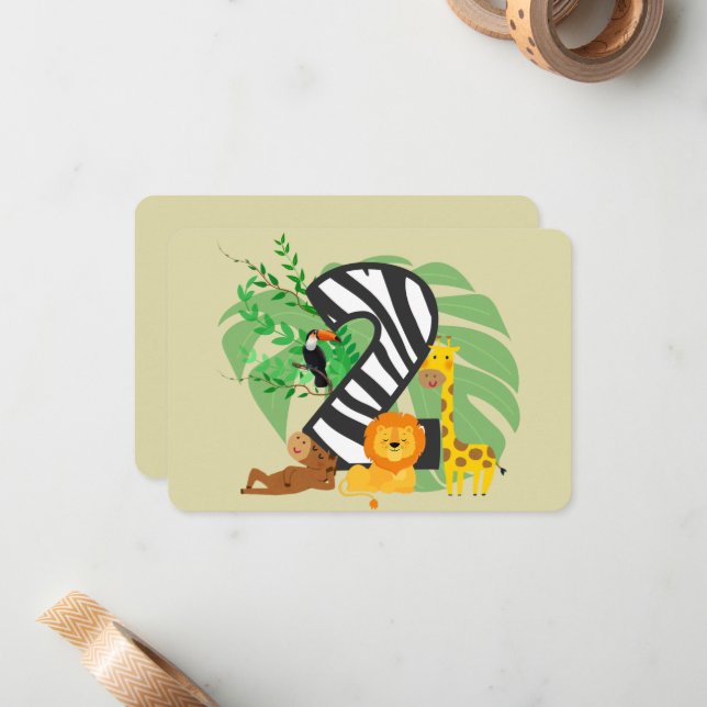 2 years old! Happy Birthday baby! Card (Front/Back In Situ)