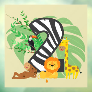 2 years old! Happy Birthday baby! Window Cling