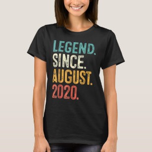 2 Years Old Legend Since August 2020 2th Birthday T-Shirt