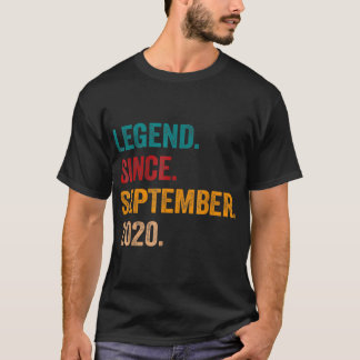 2 Years Old  Legend Since September 2020 2th Birth T-Shirt