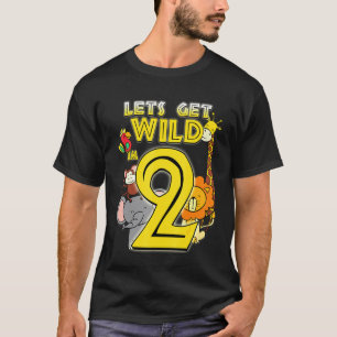 2 Years Old Zoo Animals Safari 2nd Birthday Boys G T-Shirt