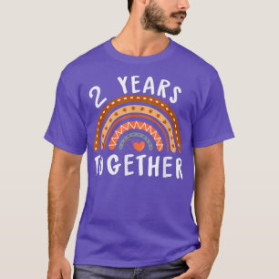 2 Years Together 2th Marriage Anniversary Husband T-Shirt