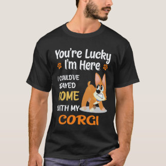 2 You Are Lucky Corgi T-Shirt