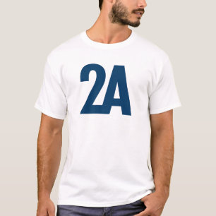 2A - 2nd Amendment - Blue T-Shirt