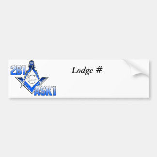 2B1ASK1 BUMPER STICKER