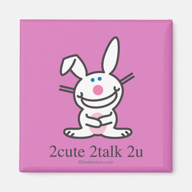 2cute 2talk 2u magnet (Front)