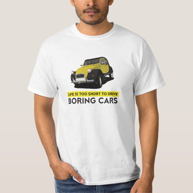 2CV Charleston - 6 color options, boring T-Shirt (Front)