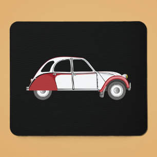 2CV Deux Chevaux Dolly Oldtimer Red Mouse Mat