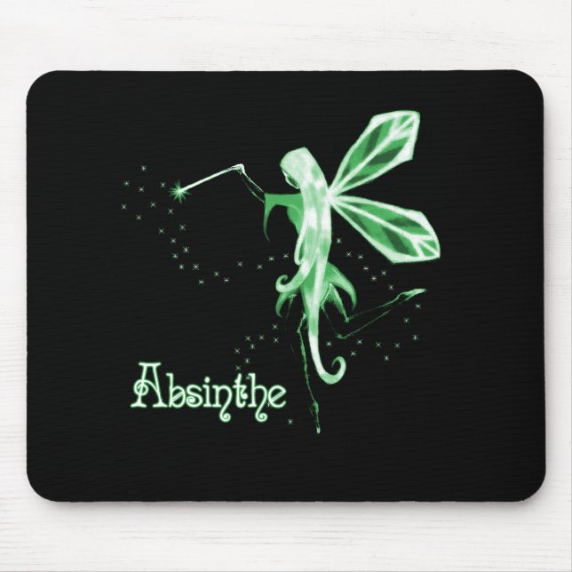 2D Absinthe Green Fairy Sketch Mouse Mat (Front)
