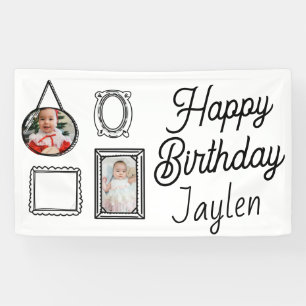 2D  Birthday Party Comic Style Banner