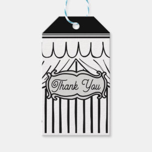 2D Birthday Party Comic Style Thank You Gift Tags