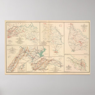 2d Corps AN Va, camps, pickets, routes Poster