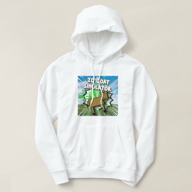 2D Goat Simulator Hoodie (Design Front)