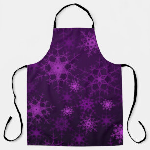 2d illustration. Abstract snowflakes. Holy Christm Apron